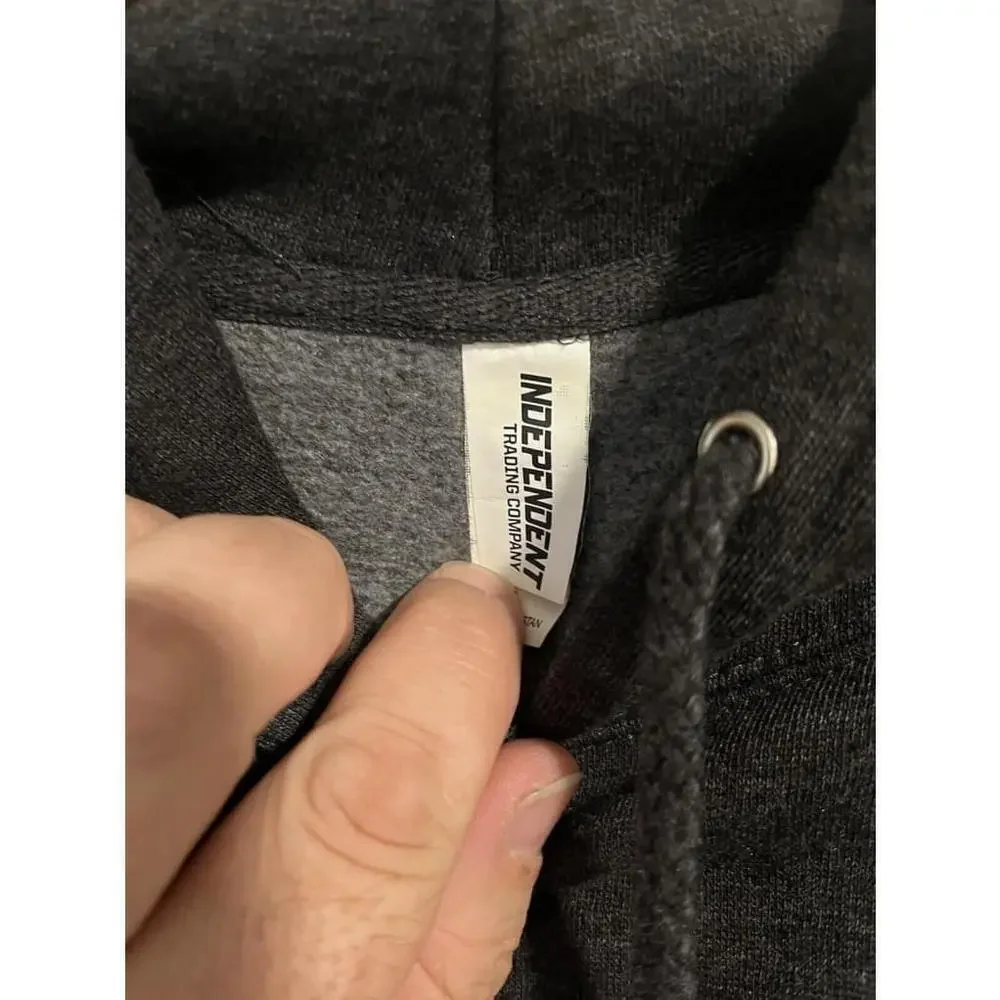 Independent Unisex Hoodie Sweatshirt Large Gray - Picture 7 of 10